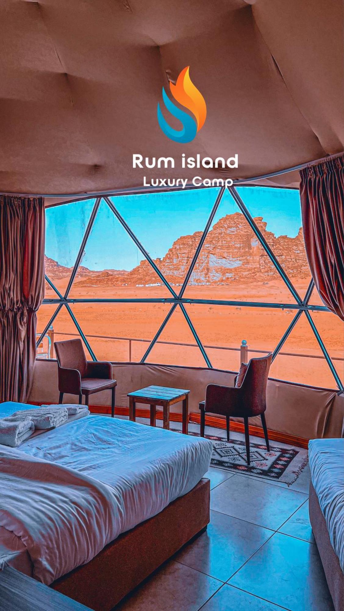 Rum Island Luxury Camp & Bubbles Hotel Wadi Rum Luaran gambar