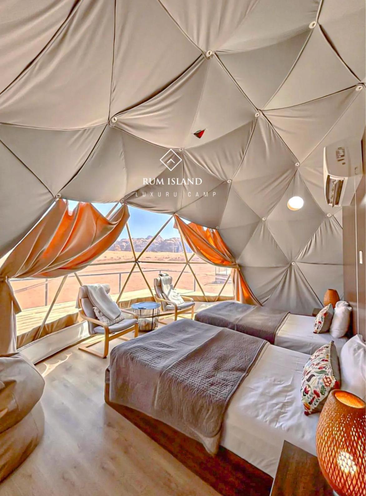 Rum Island Luxury Camp & Bubbles Hotel Wadi Rum Luaran gambar